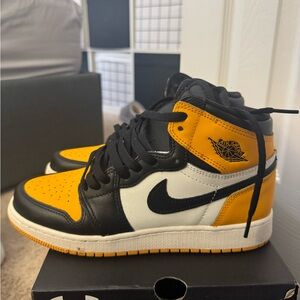 Nike Air Jordan High Tops - Black, White, Orange